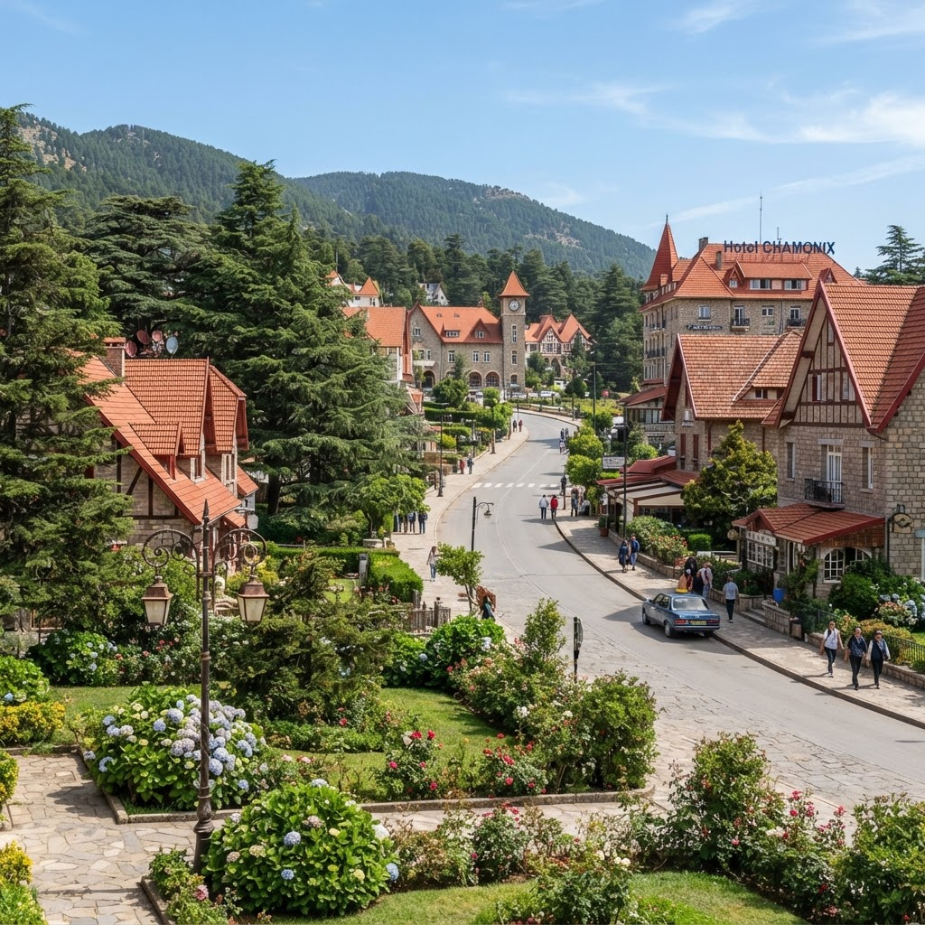 Alpine-style architecture in Ifrane