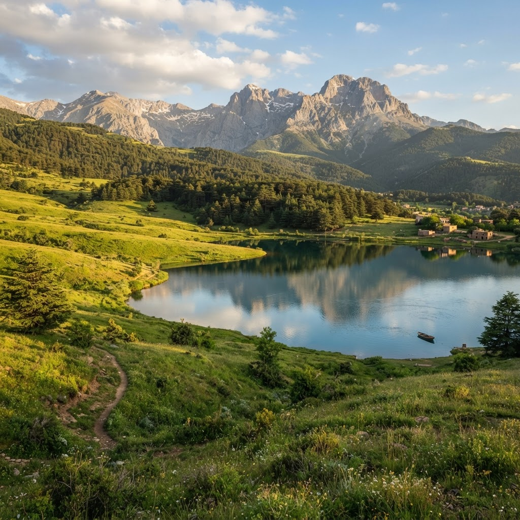 Forested mountains of the Middle Atlas region